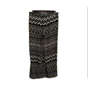 ZAC & RACHEL  SIZE LARGE  BLACK AND WHITE PALAZZO WIDE LEG PANTS